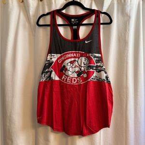 Nike Dri-FIT Athletic Cut Tee - Red and Black